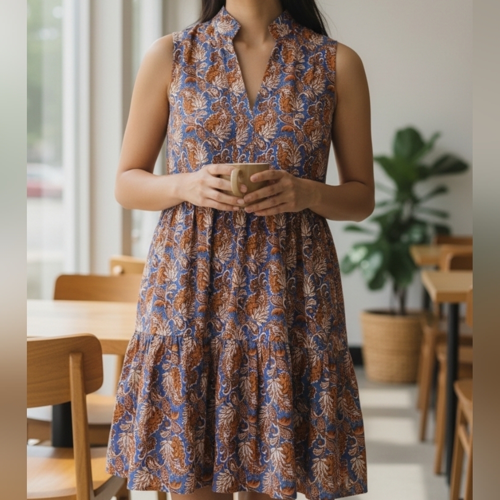 Thml Floral Tiered Sleeveless Dress